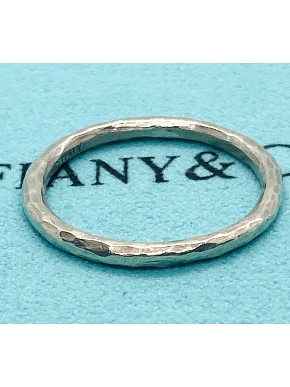 Excellent Authentic Tiffany & Co Paloma Picasso Hammered Band Size 7